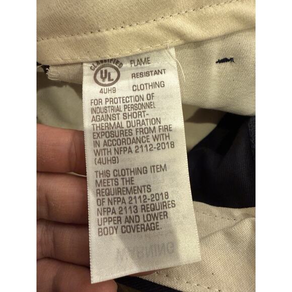 Steelguard FR Pro Cargo Navy Flame Resistant UltraSoft CAT 2 Work Pants 32 NWT - Picture 6 of 14